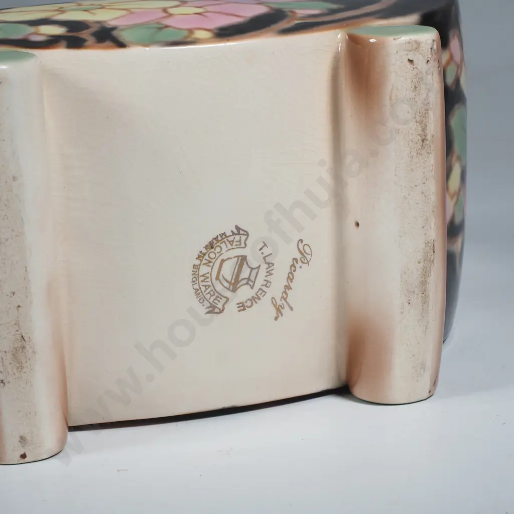 Art Deco Falconware Pottery Basket - a/f Image 1++