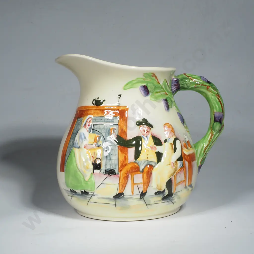 Vintage Crown Devon Pottery 'Auld Lang Syne' Musical Jug, Circa 1930s Image 1++