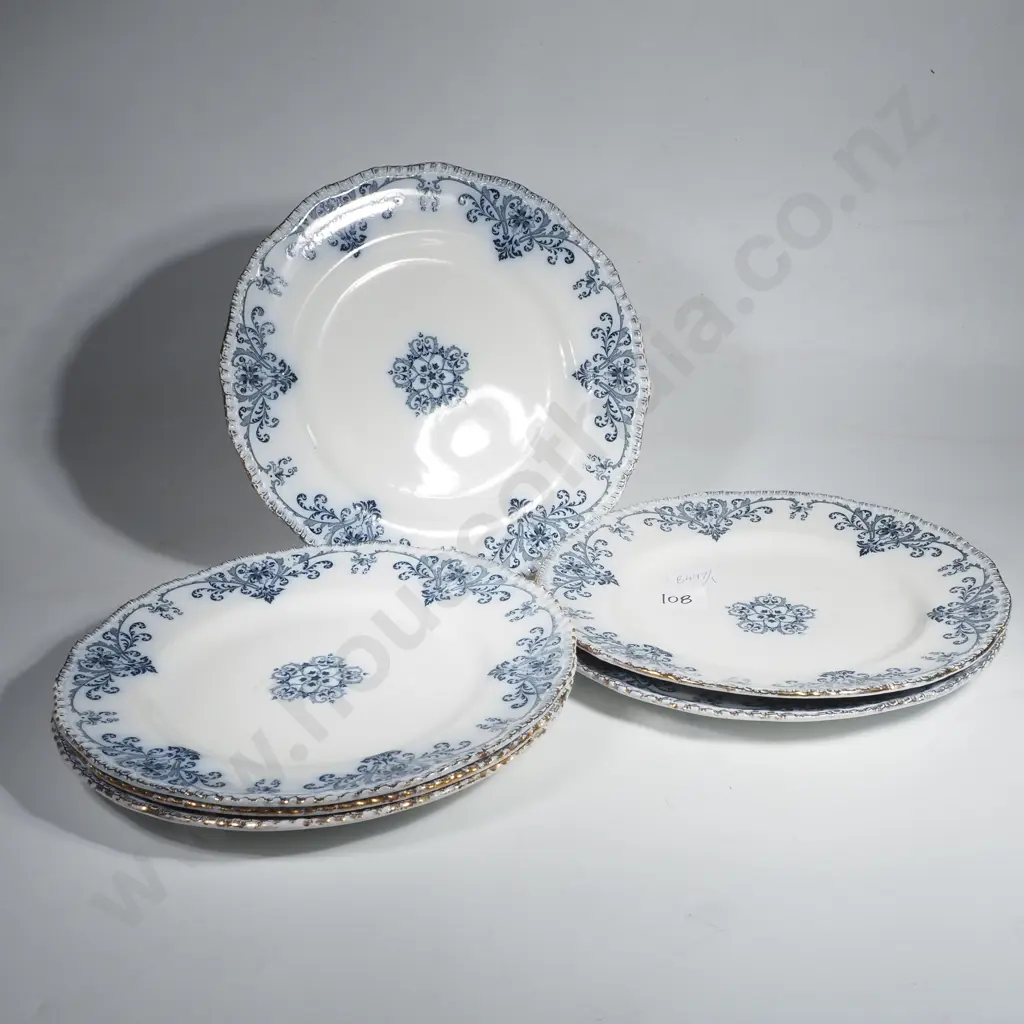6 x Doulton Burslem Honiton Pattern Plates Image 1++