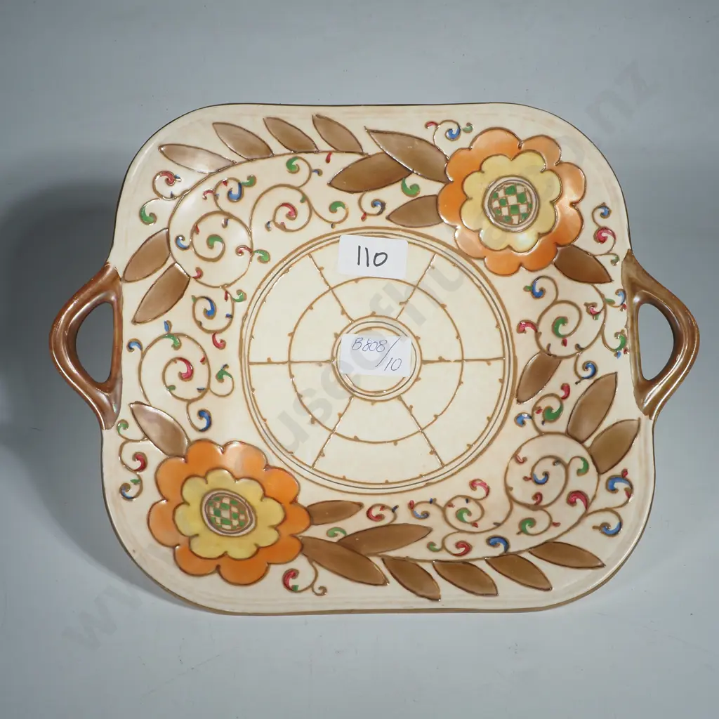 Charlotte Rhead Bursley Ware Tube-lined Shallow Bowl - Pattern TL3 Image 1++