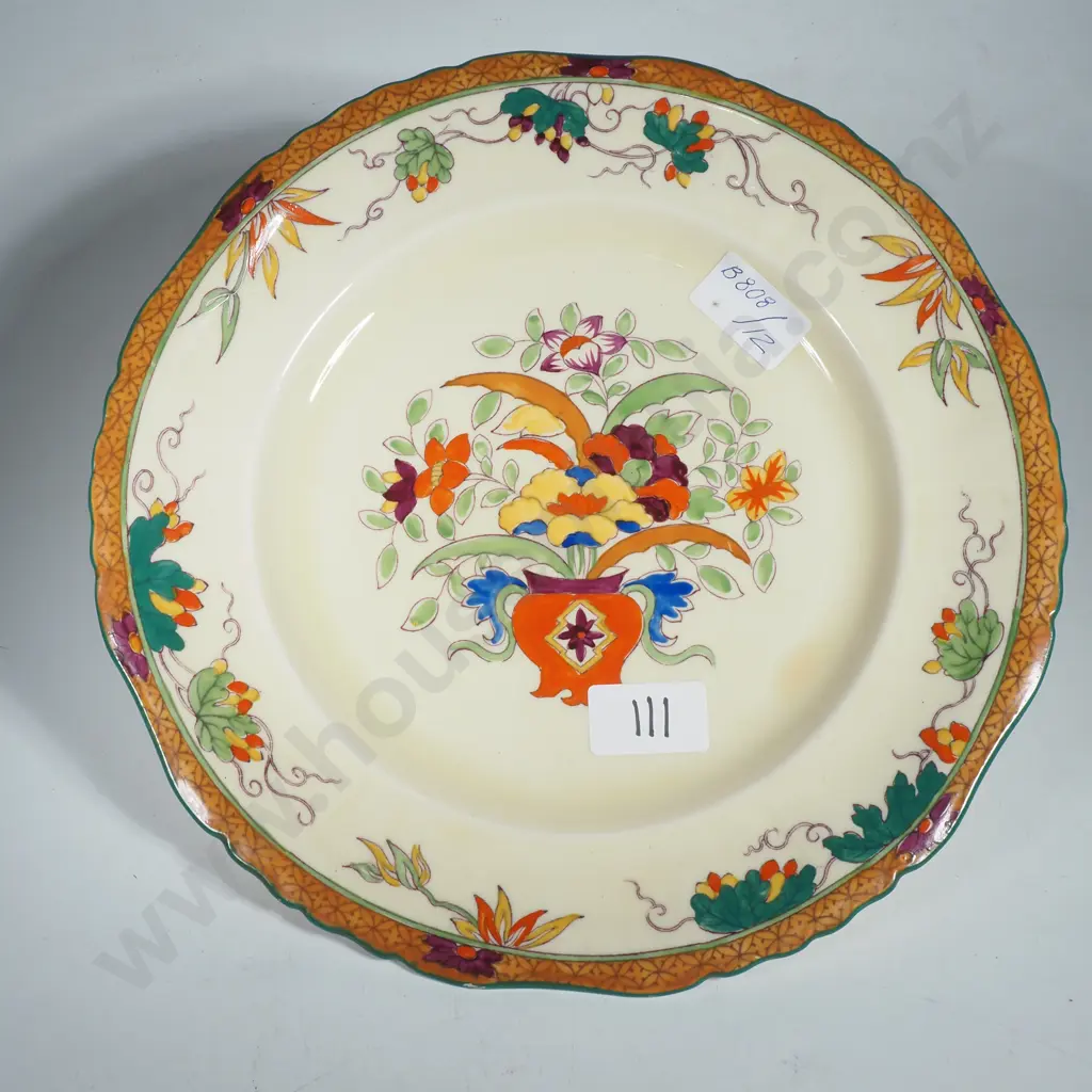 Antique English Masons Ironstone Cabinet Plate - Circa 1890 Image 1++