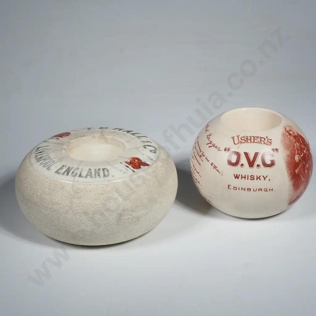 Two Vesta Match Strikers -  Usher’s OVG Whisky  & TB Hall Boar's Head Brand  Beer Liverpool England Image 1++