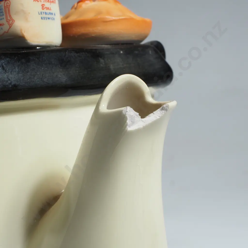 Ceramic Inspirations 'Baking Day'  Large Aga Style Teapot w Miniature Baking Items on Top Image 1++