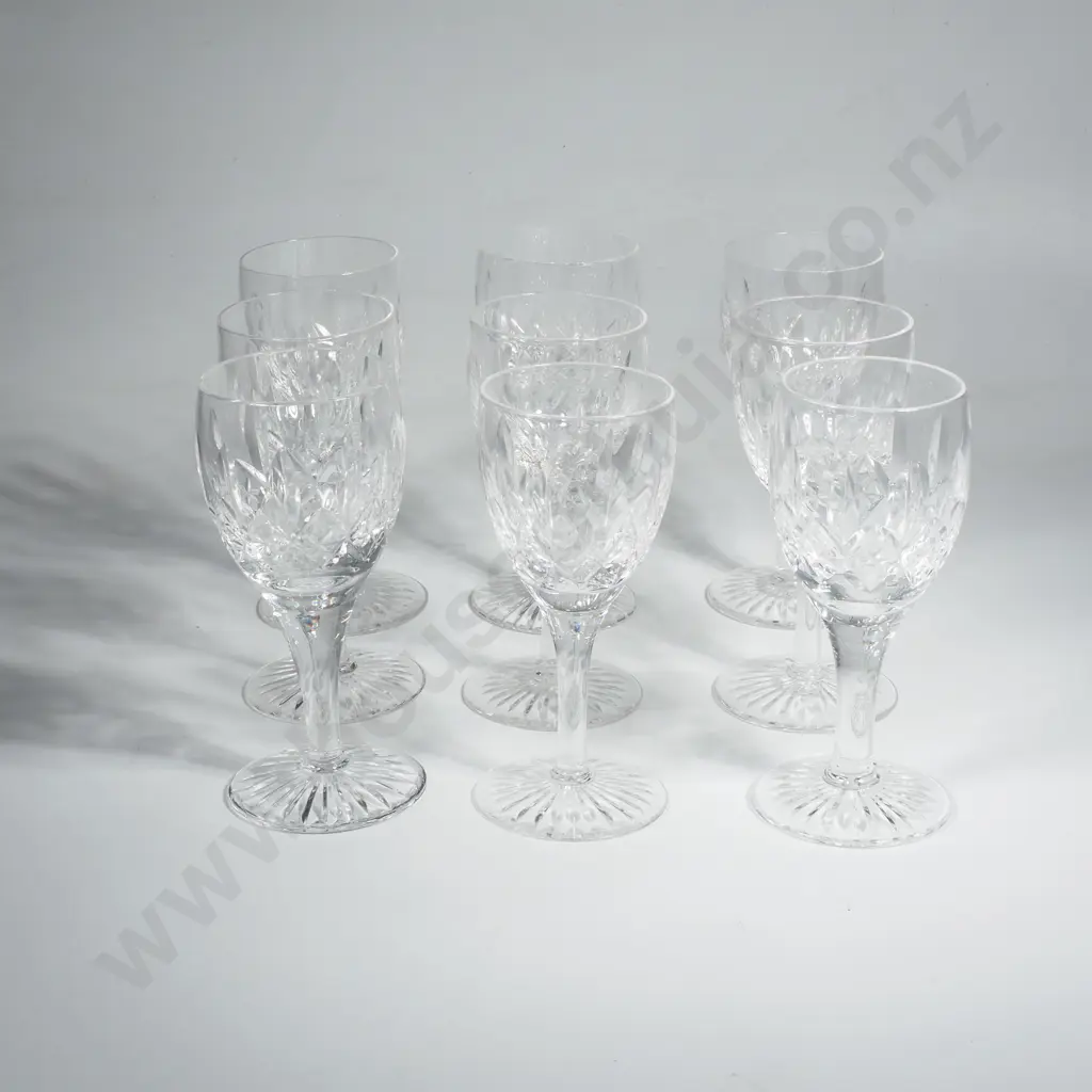 9 x Stuart Crystal England Sherry Glasses - Glencoe Pattern Image 1++