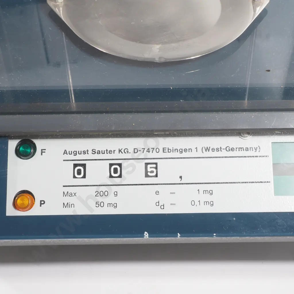 Vintage Sauter D-7470 Analytical Laboratory Balance Used for High Precision Weighing Image 1++