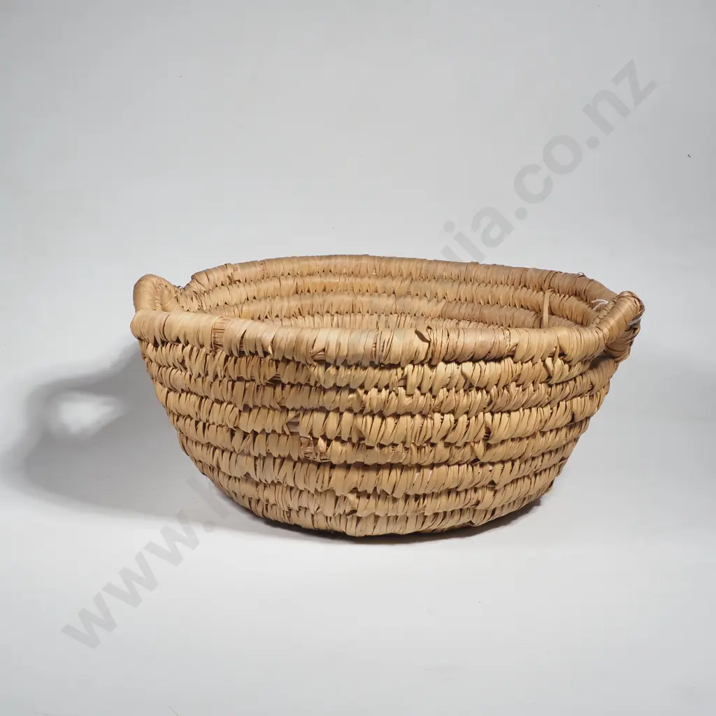 Vintage Hand Woven Basket Image 1++