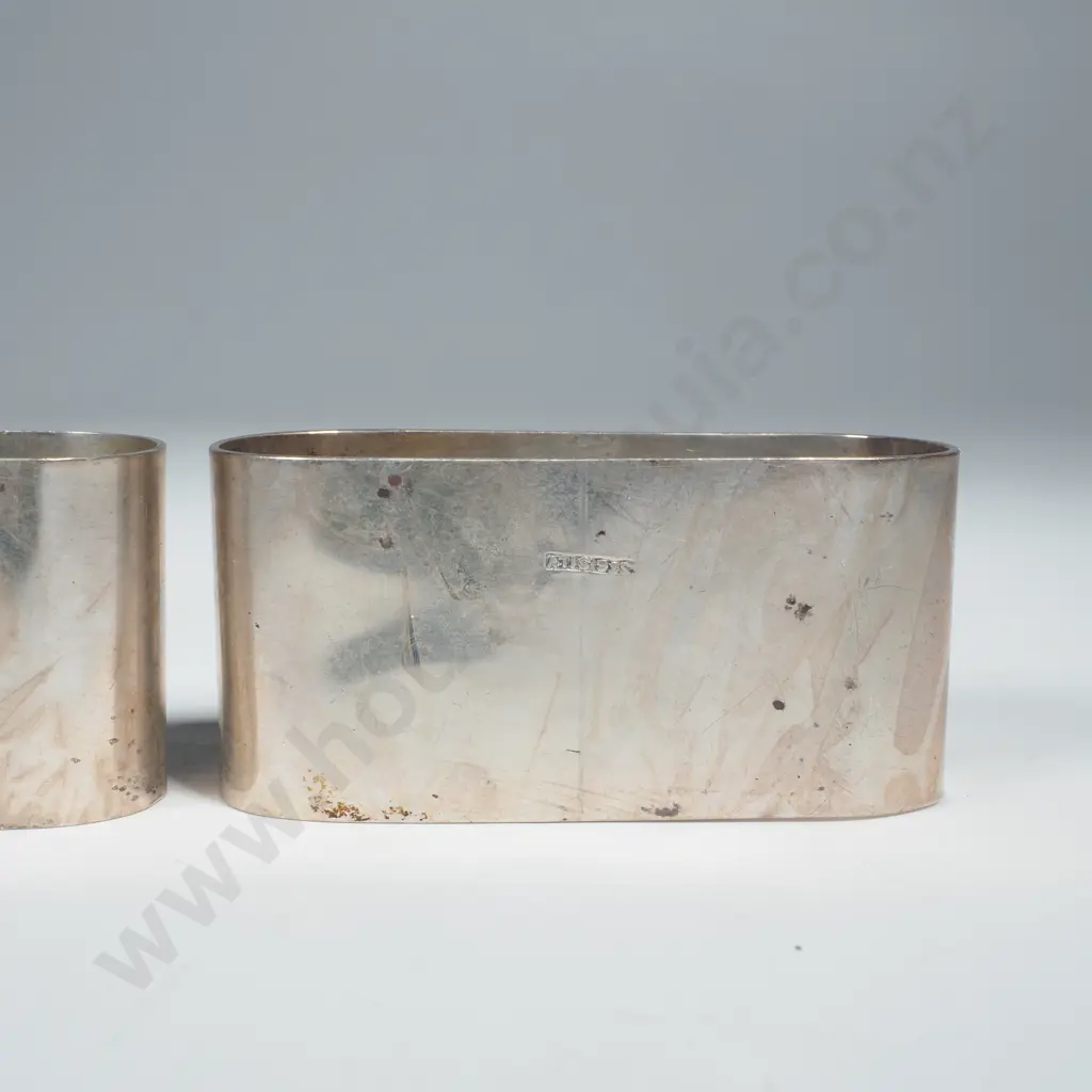 Two Sterling Silver Napkin Rings Image 1++