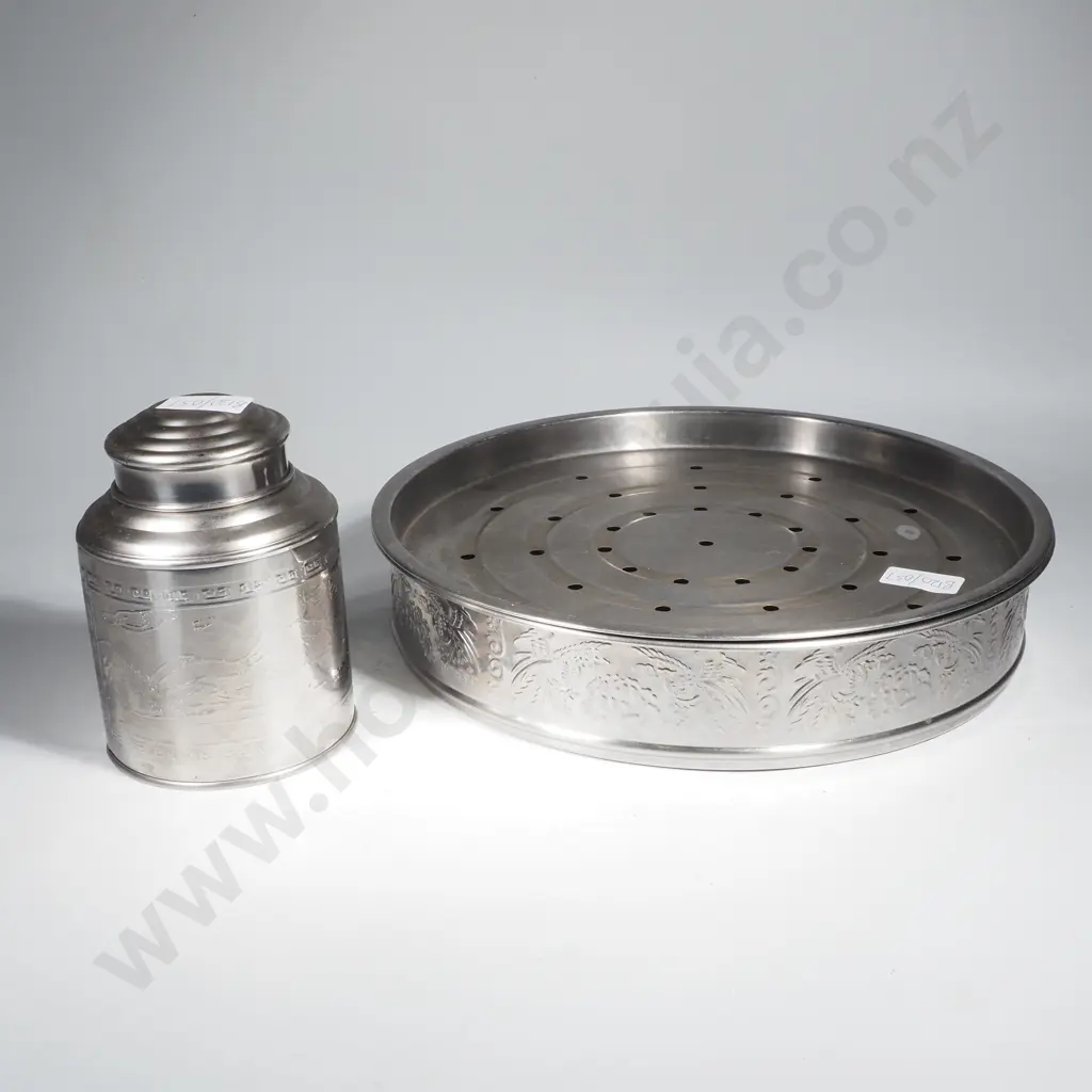 Stainless Steel Tea/Coffee Canister & Steam Circulation Pan Image 1++