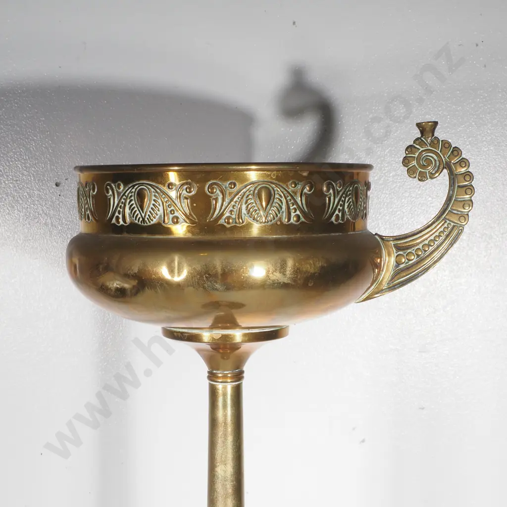Antique Floor Standing Art Nouveau Brass Ashtray - KDM , Royal Daalderop, Holland Image 1++