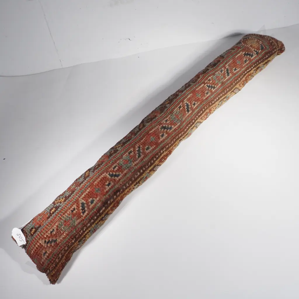 Antique Fabric Draft Stopper - 84cm Long Image 1++