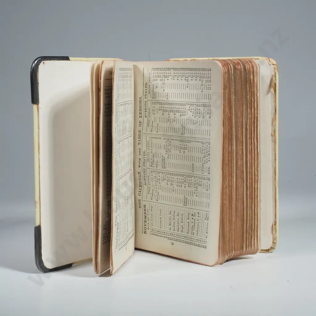Sterling Silver Embellished English Prayer Book w Ivorex Cover (Cover A/F)  Image 1++