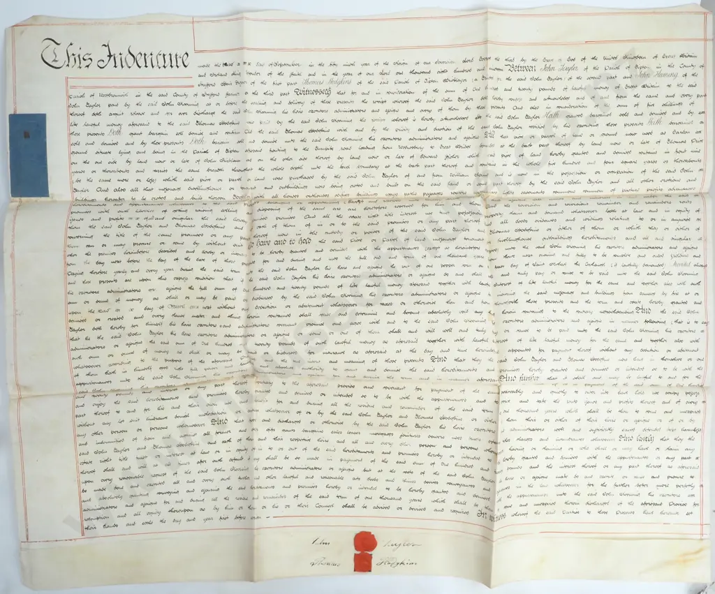 Mortgage - County of Stafford - 1819 - Vellum Image 1++
