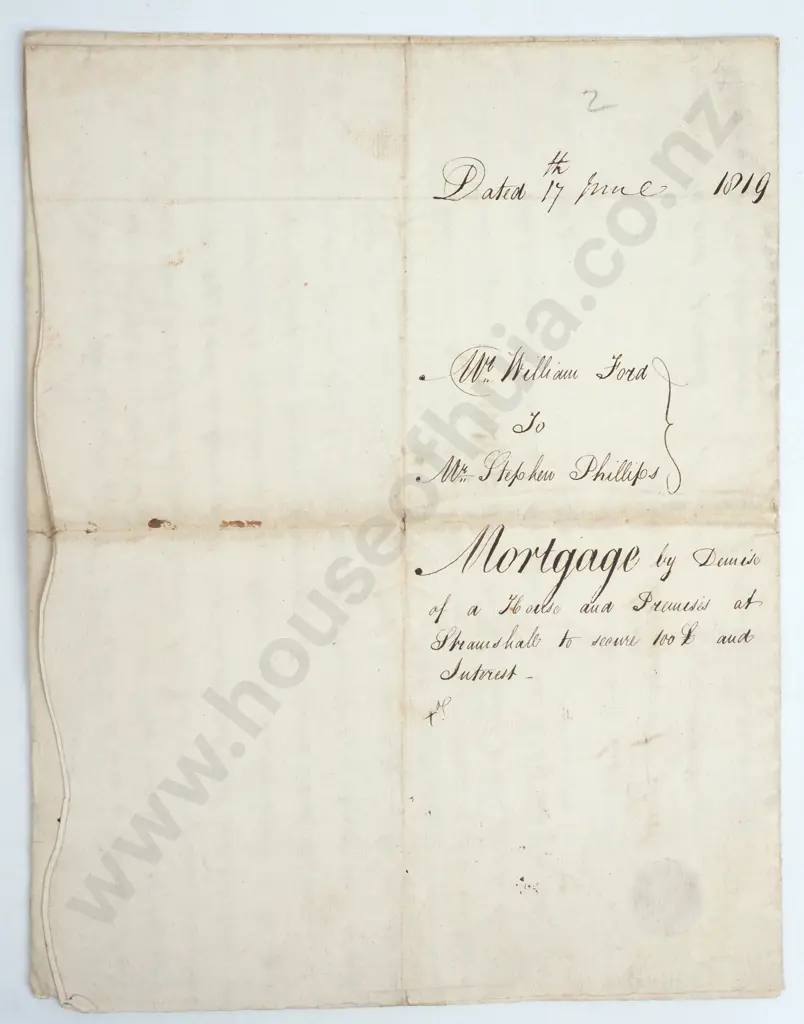 Mortgage - County of Monmouth - 1819 Image 1++