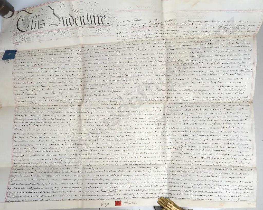Mortgage - Carlisle - 1846 - Vellum - Seals - Stamp duty Image 1++