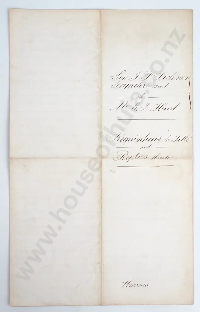 Requisitions on Title - 1896 Image 1++