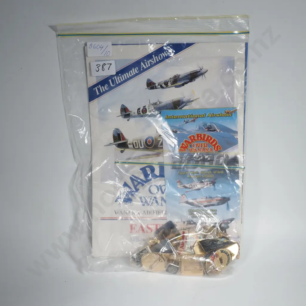 A Quantity of Enamelled Warbirds over Wanaka Badges etc Image 1++