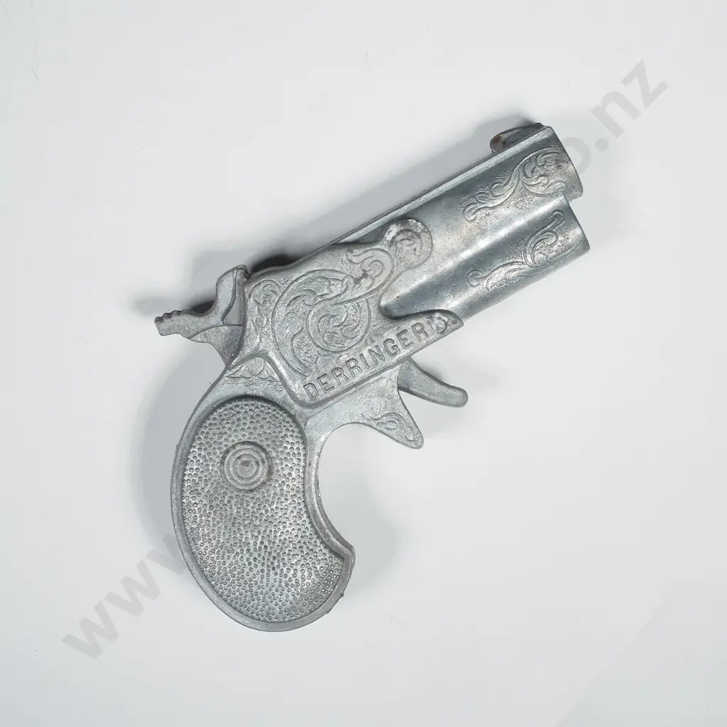 Vintage Derringer Cap Gun Die-Cast Metal Toy Image 1++