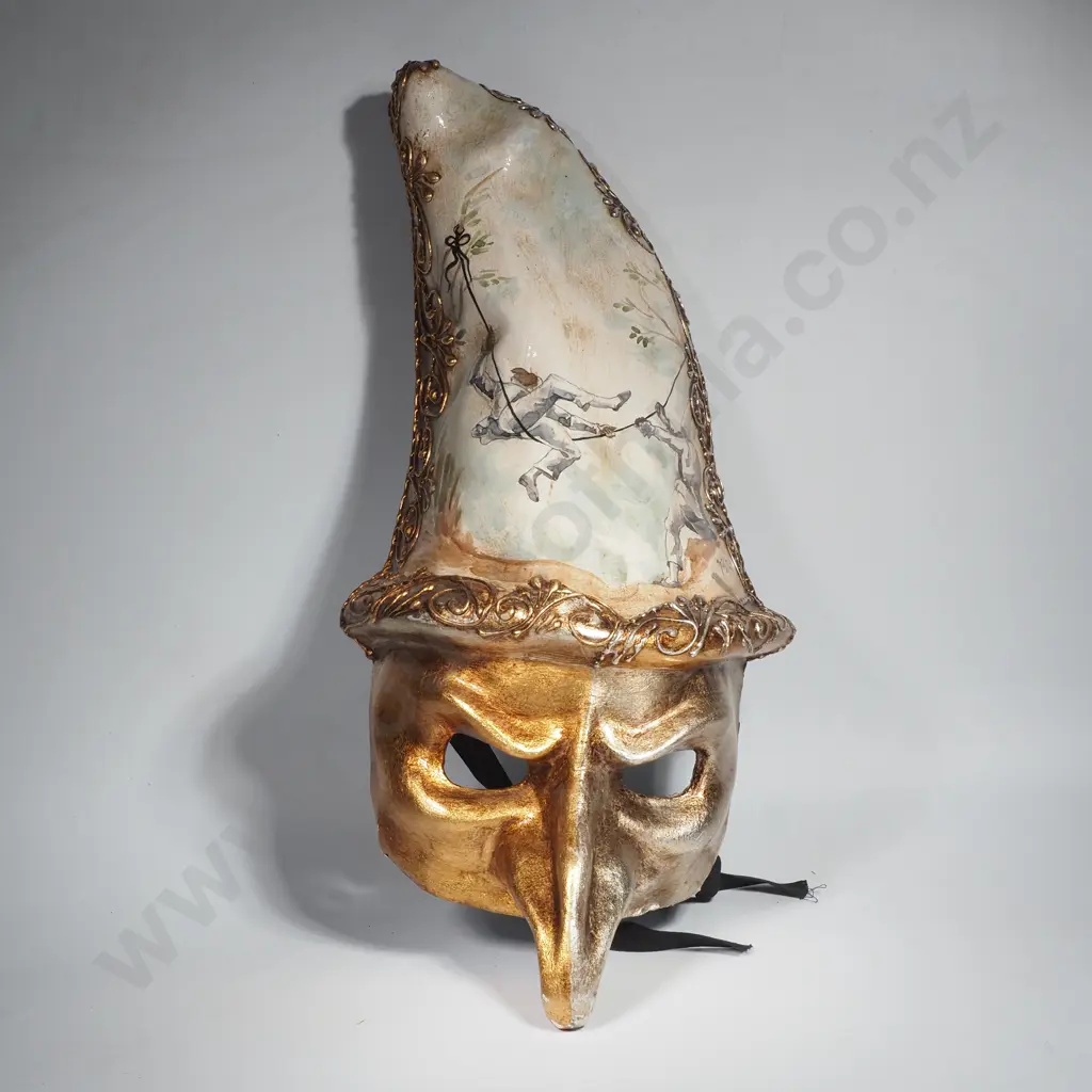 Decorative Venetian Long Nose Carnival Mask Image 1++