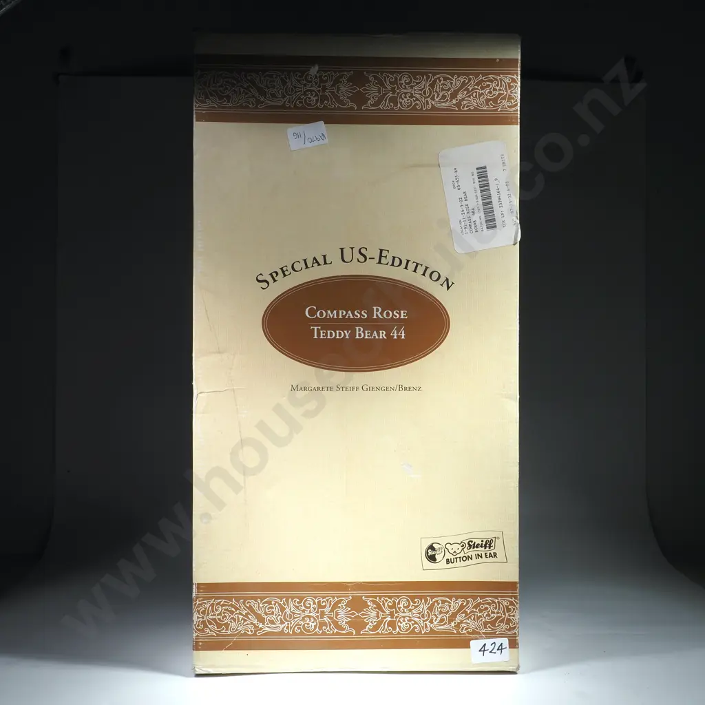 Steiff Teddy Bear Compass Rose Teddy Bear 44. In Original Box  Image 1++