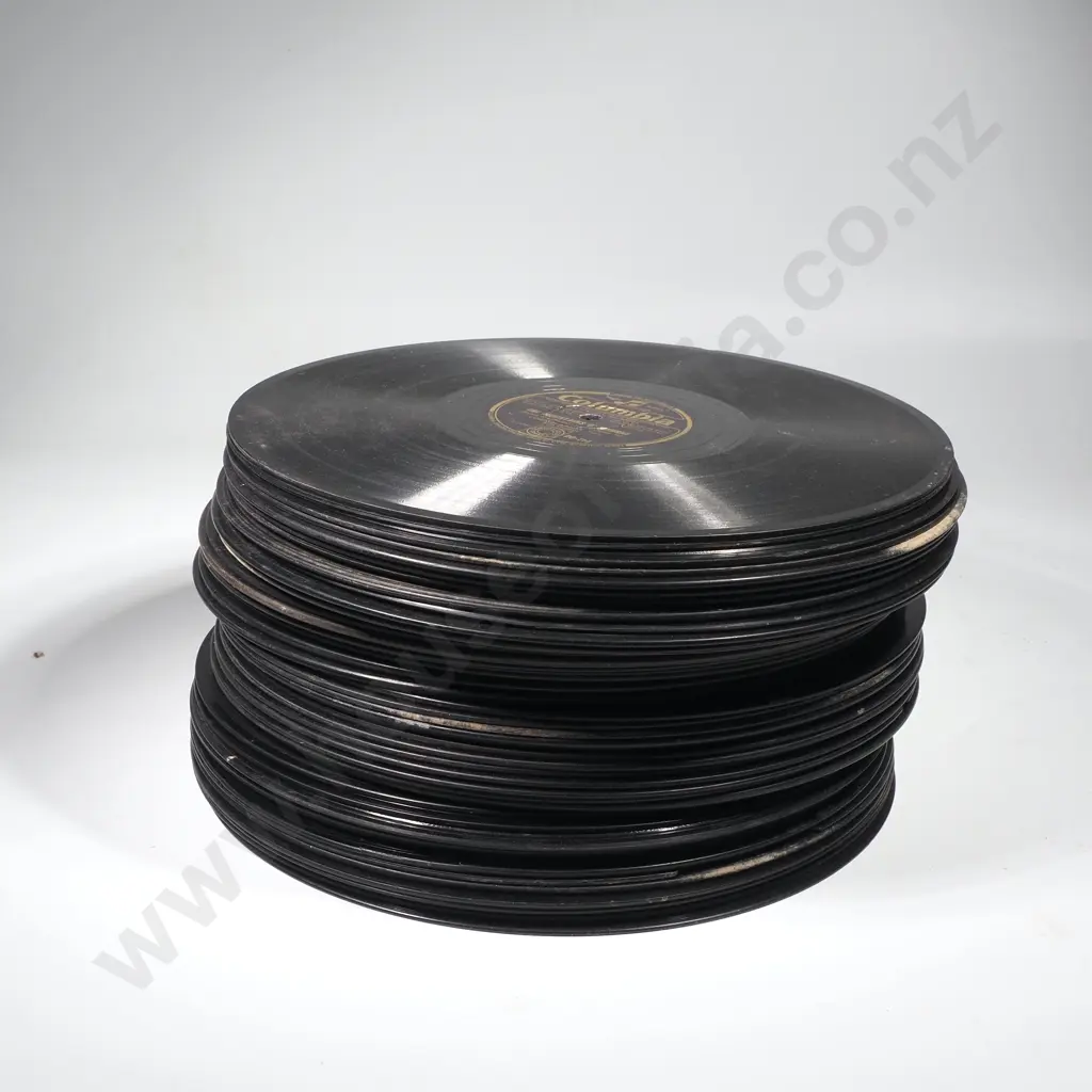 Large Quantity of 10" 78 RPM Records on HIs Master's Voice Image 1++