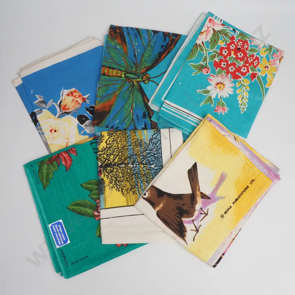 Six Linen Tea Towels Image 1++