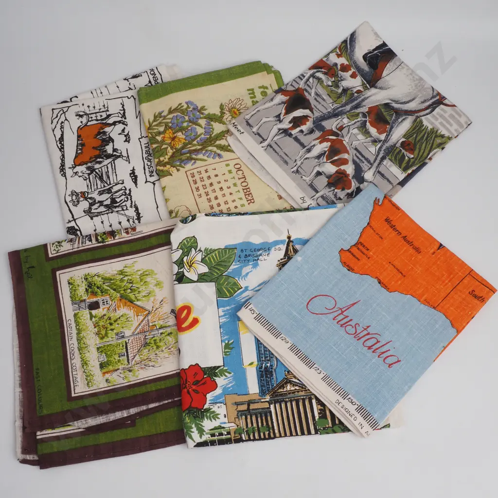 Six Linen Tea Towels Image 1++