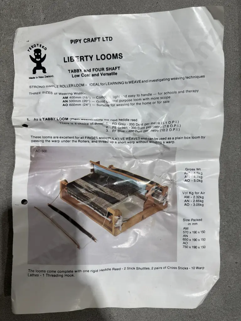 Vintage NZ Made Teko Teko Loom in Box  Image 1++