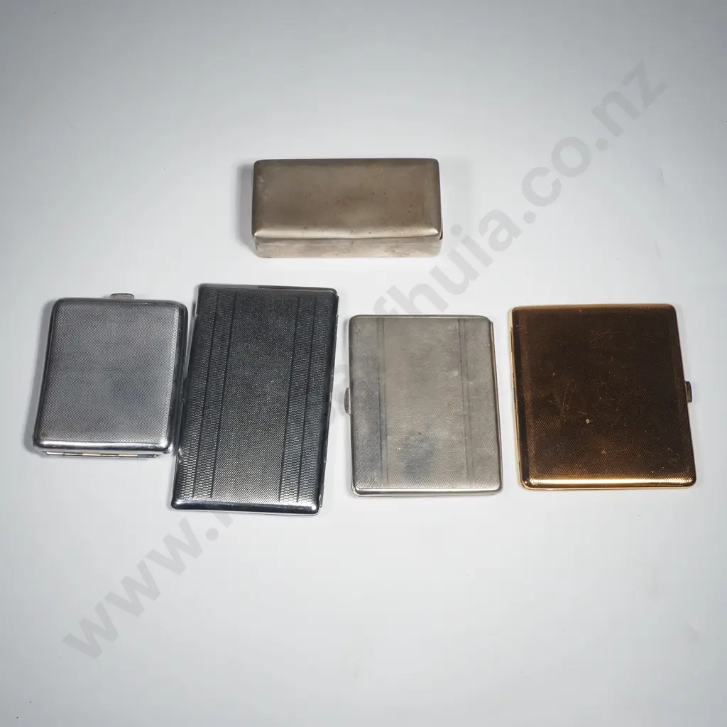 Five Vintage Cigarette Cases Image 1++