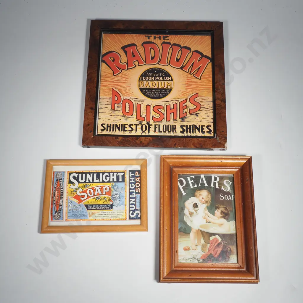 3 x Small Framed House Hold Product Advertising Pictures Image 1++