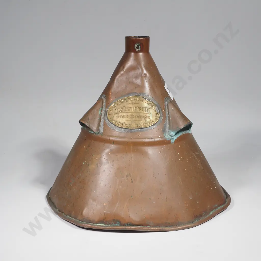 Antique Copper Dolly - The 'Swiftsure' , British Vacuum Washer Co, Liverpool Image 1++