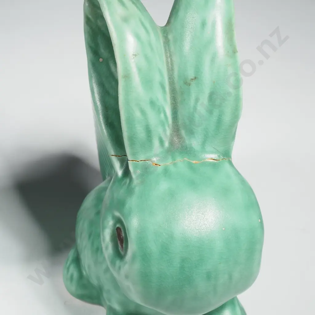 Two Green Sylvac Rabbit Vesta Boxes, Impressed 106, Both A/F Image 1++