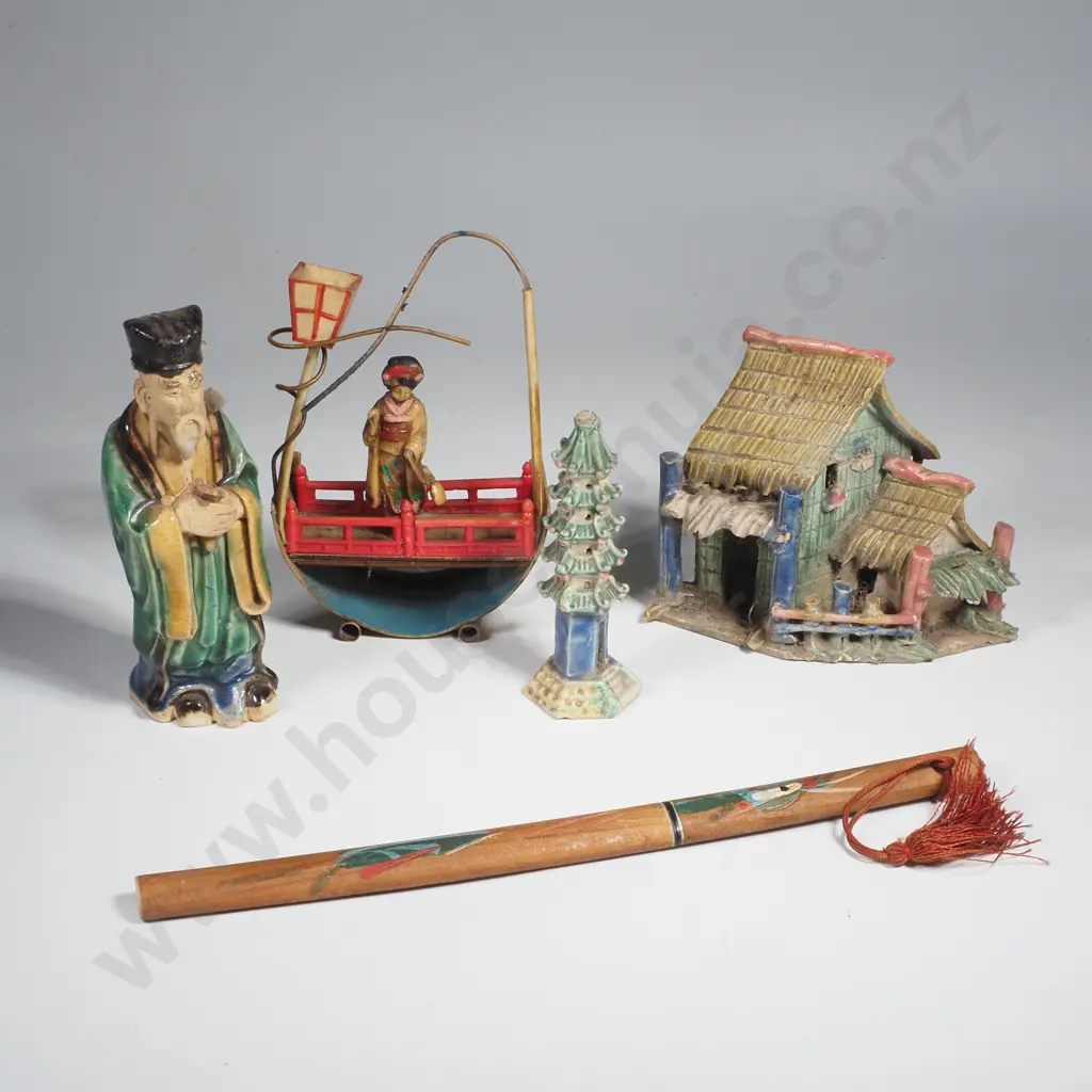 Assorted Vintage Oriental Pieces - Mud Man etc Image 1++