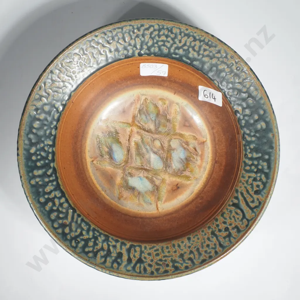 American Studio Potter Royce Yoder Stoneware Bowl Image 1++