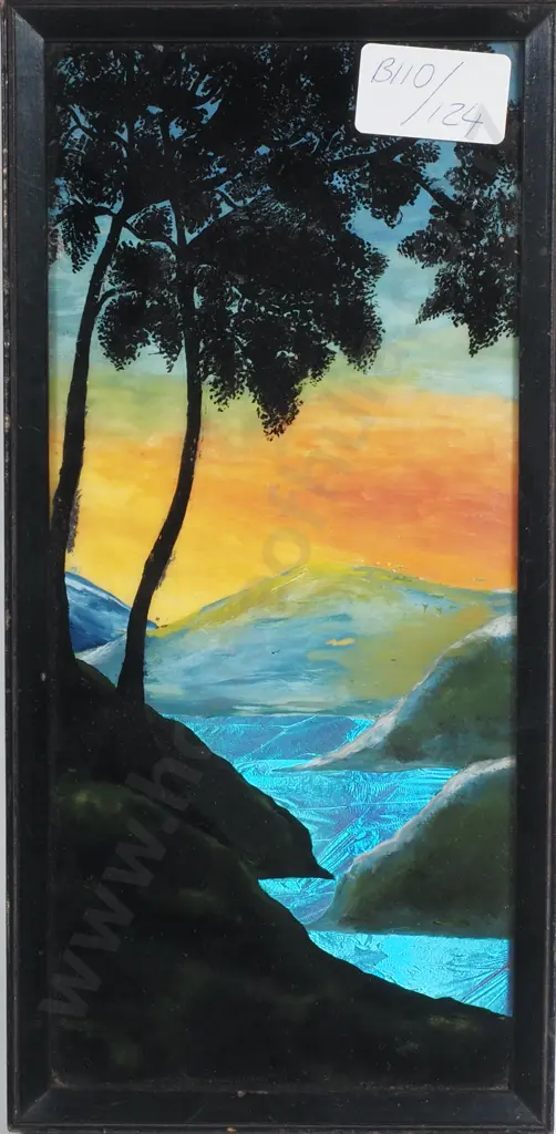 Vintage Hand Painted & Butterfly Wing Picture Image 1++