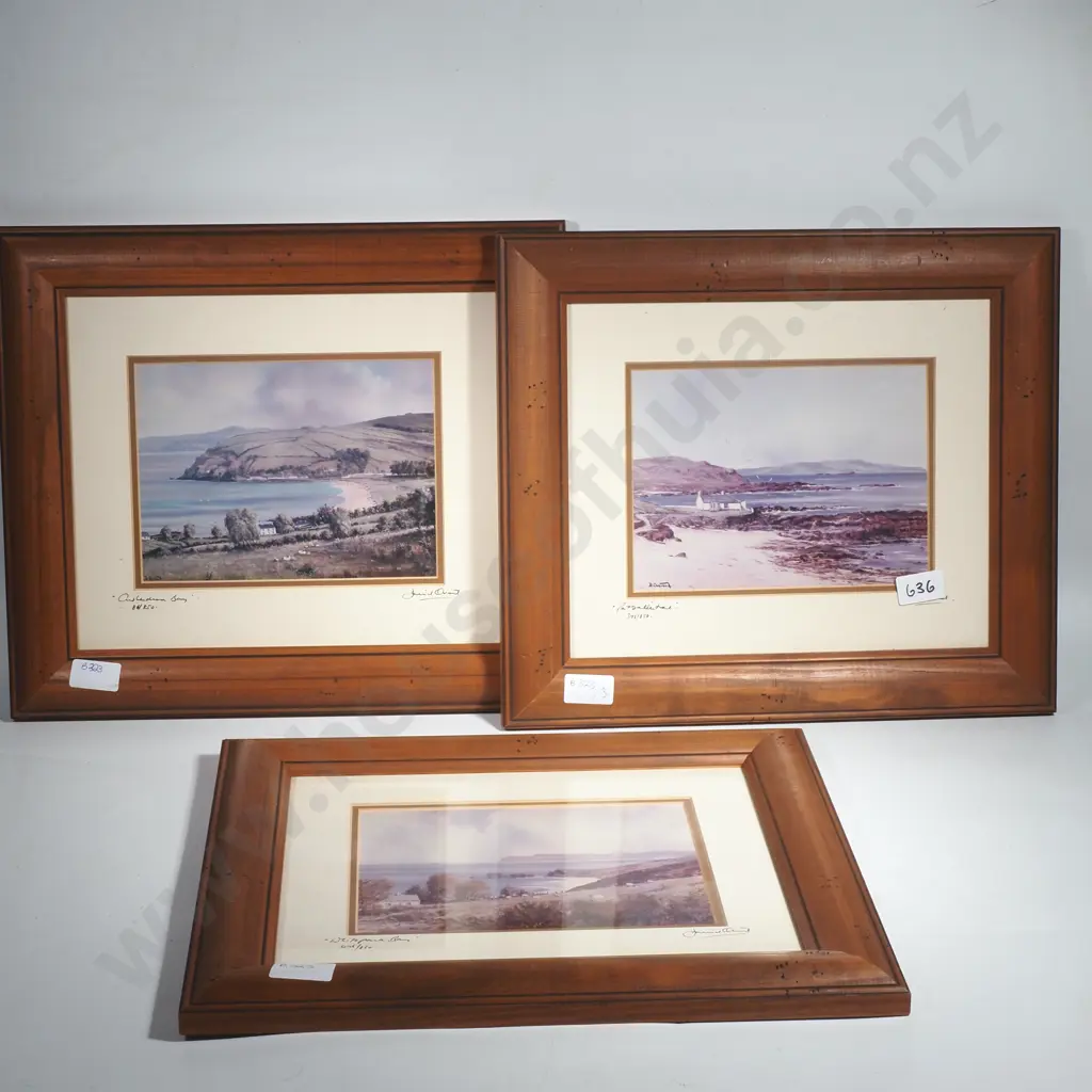 David Overend - Three Limited Edition Prints, Cushendun Bay, Whitepark Bay,Portballintrae Image 1++