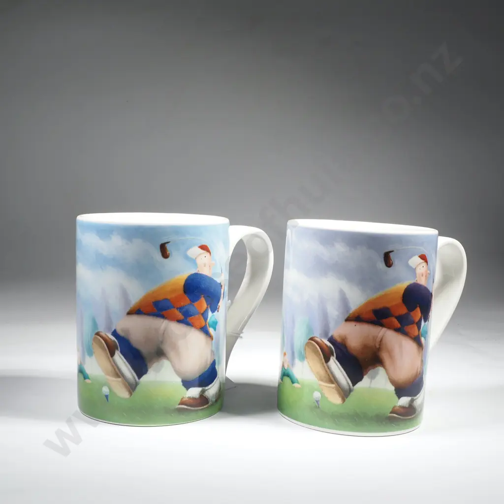 Two Portmeirion Golfing Themed Mugs Image 1++