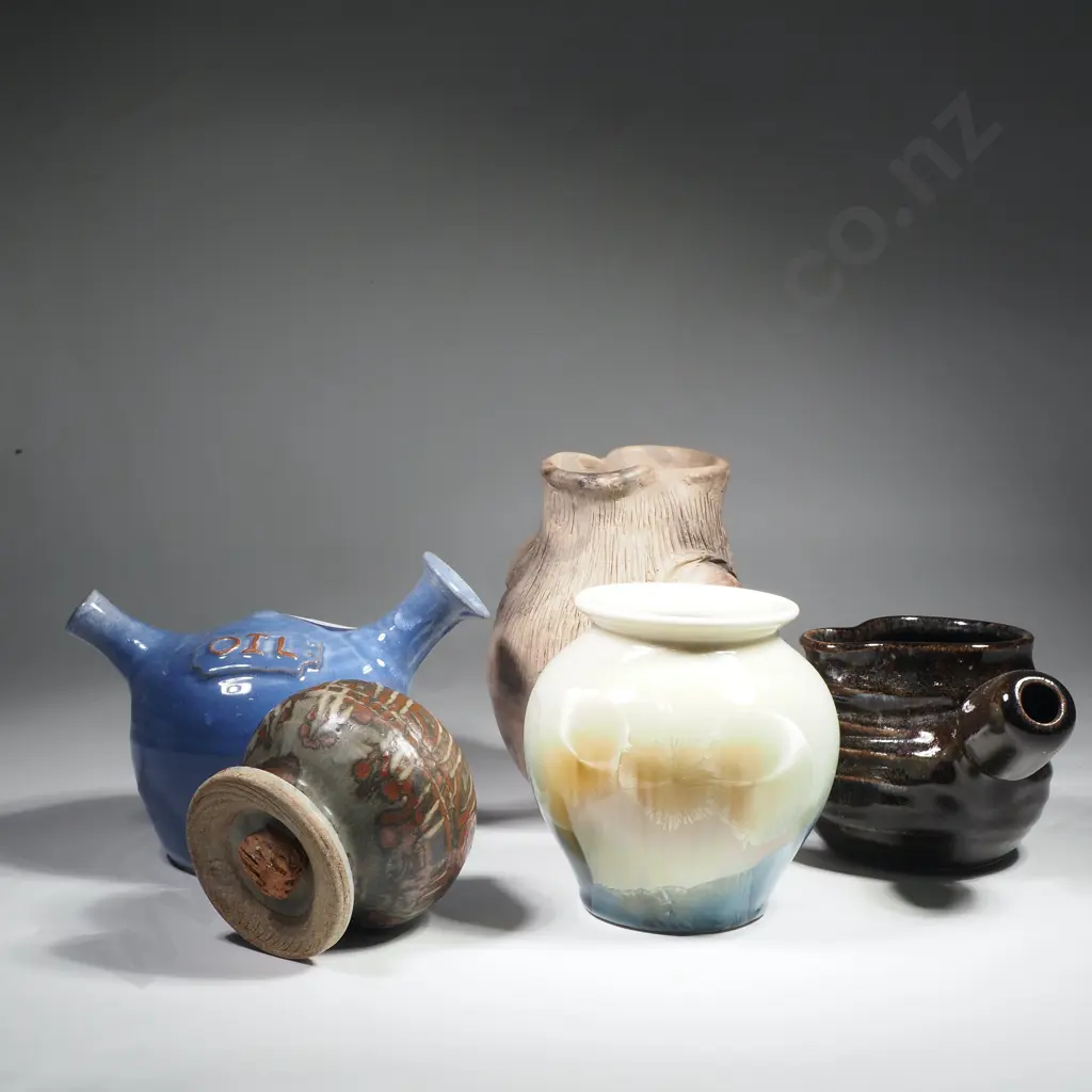 Assorted NZ Studio Pottery - John Lawrence, Barry Ball etc Image 1++