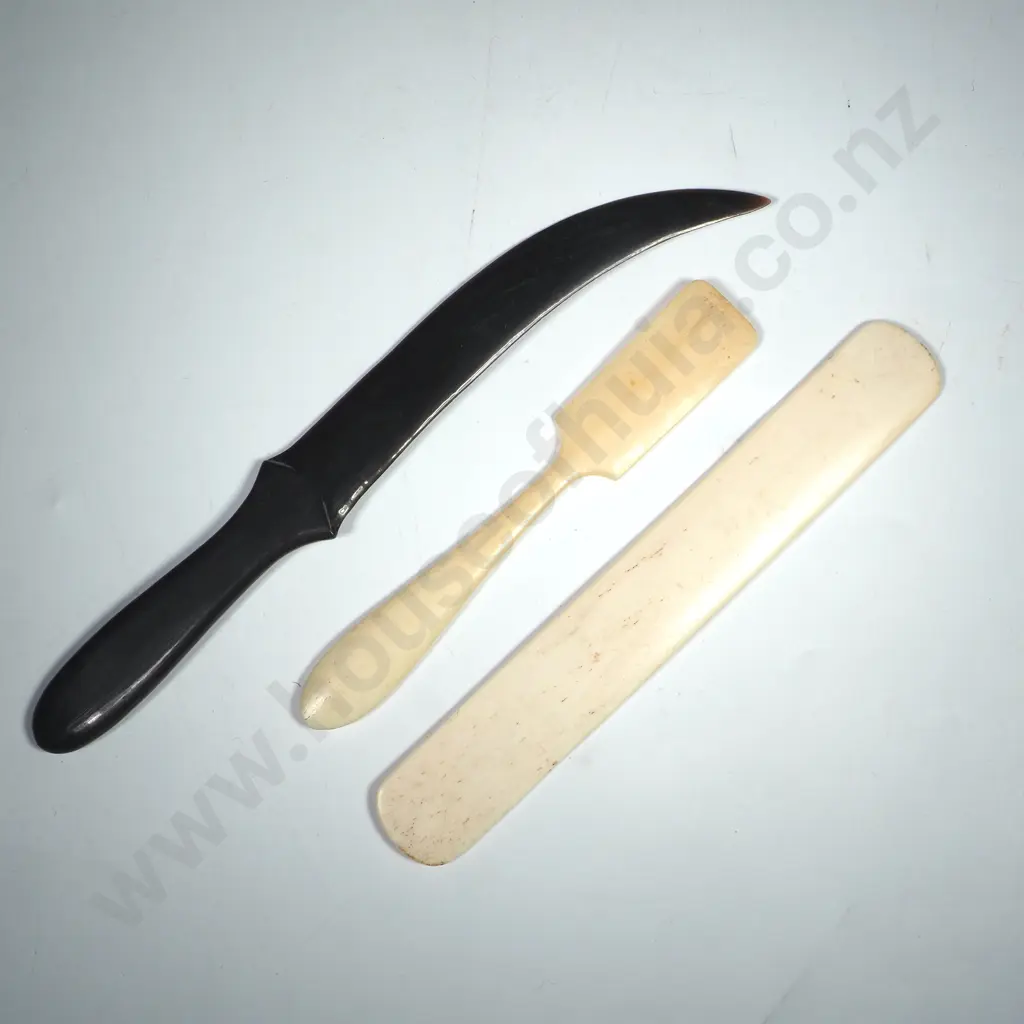 Two Horn & One Bone Letter Openers Image 1++