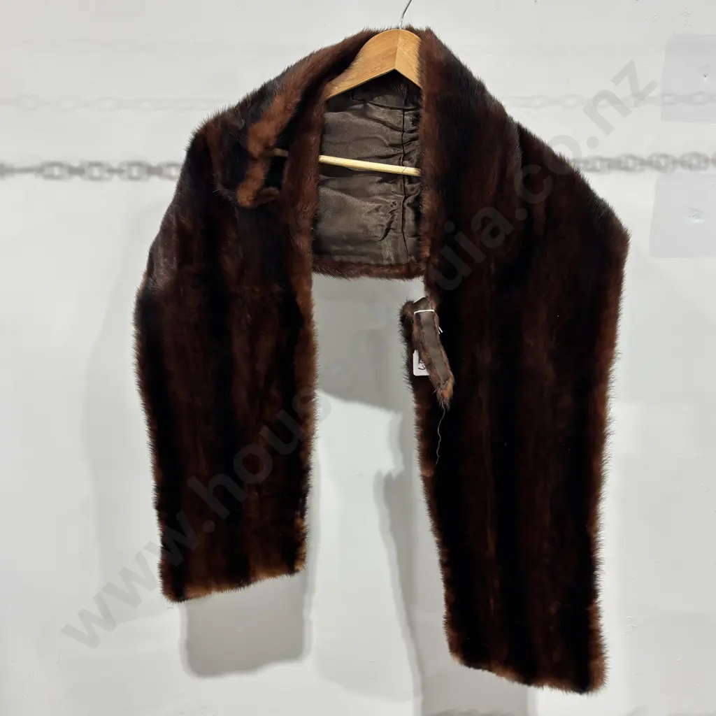 Vintage Brown Mink Fur Stole or Wrap Image 1++