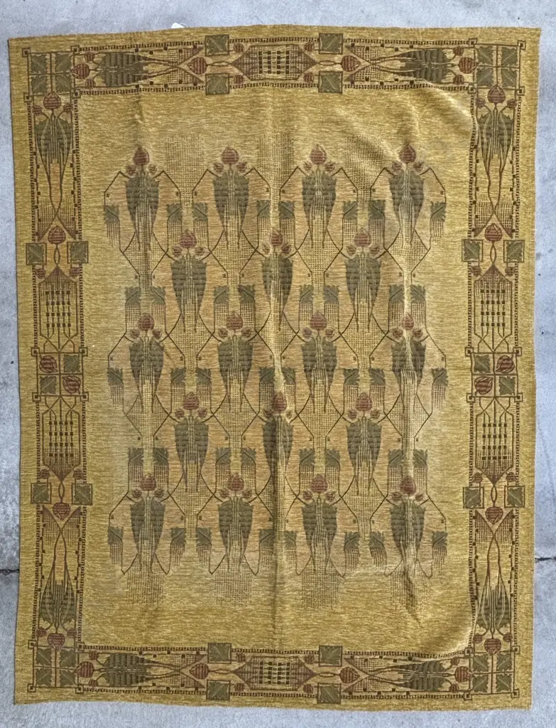 Jacquard Fabric Glasgow School Pattern Throw Image 1++