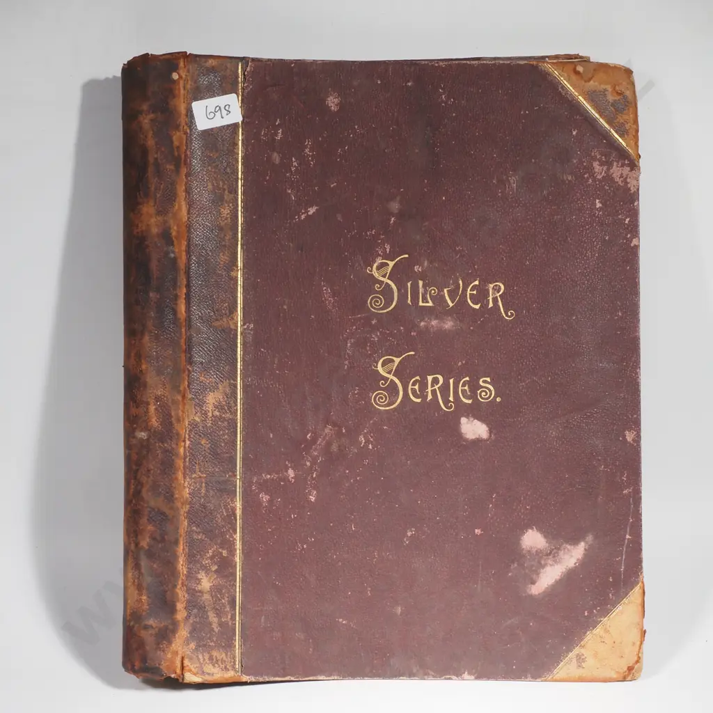Large Antique 'Silver Series' Photograph Album complete w Some Silver Gelatin Prints Image 1++