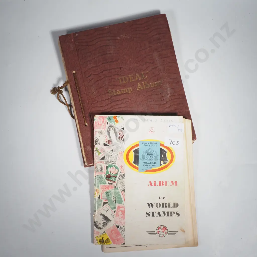 Two Stamp Albums Containing World Stamps  Image 1++