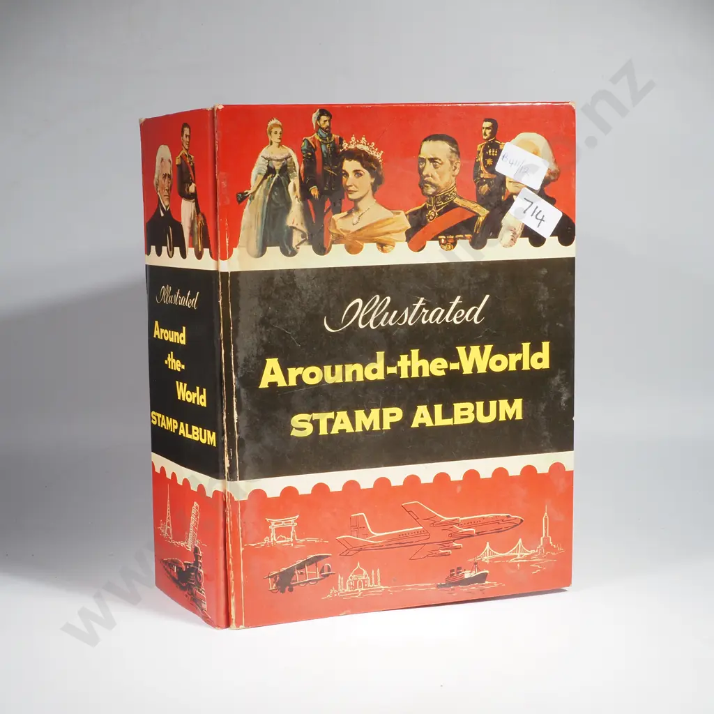 Illustrated Around the World Stamp Album Image 1++