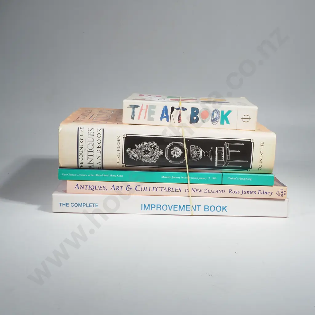Three Art & Antique Books  & a Christies Catalogue & The Complete Home Improvement Book Image 1++