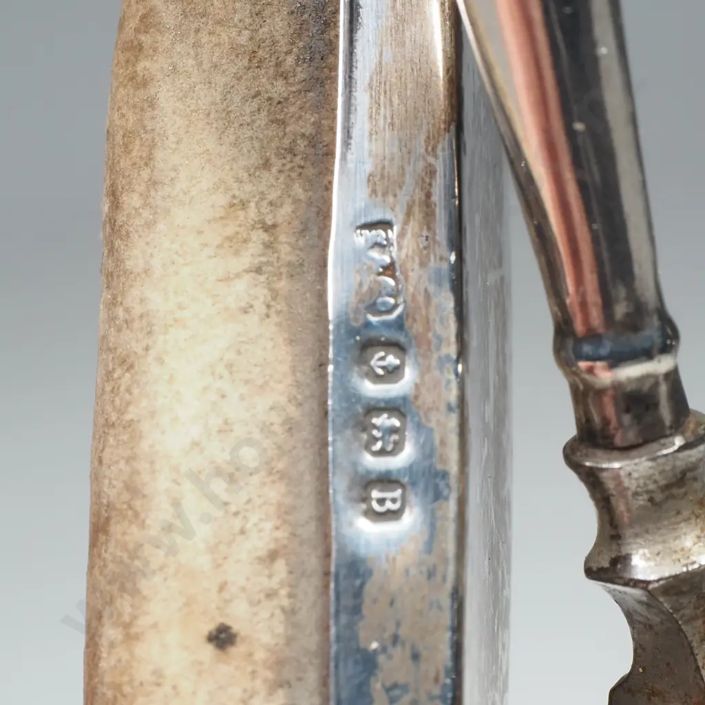 Sterling Silver Manicure Stand w Green Guilloche Terminal & Holding, Nailing Buffer & Two Manicure Items Image 1++