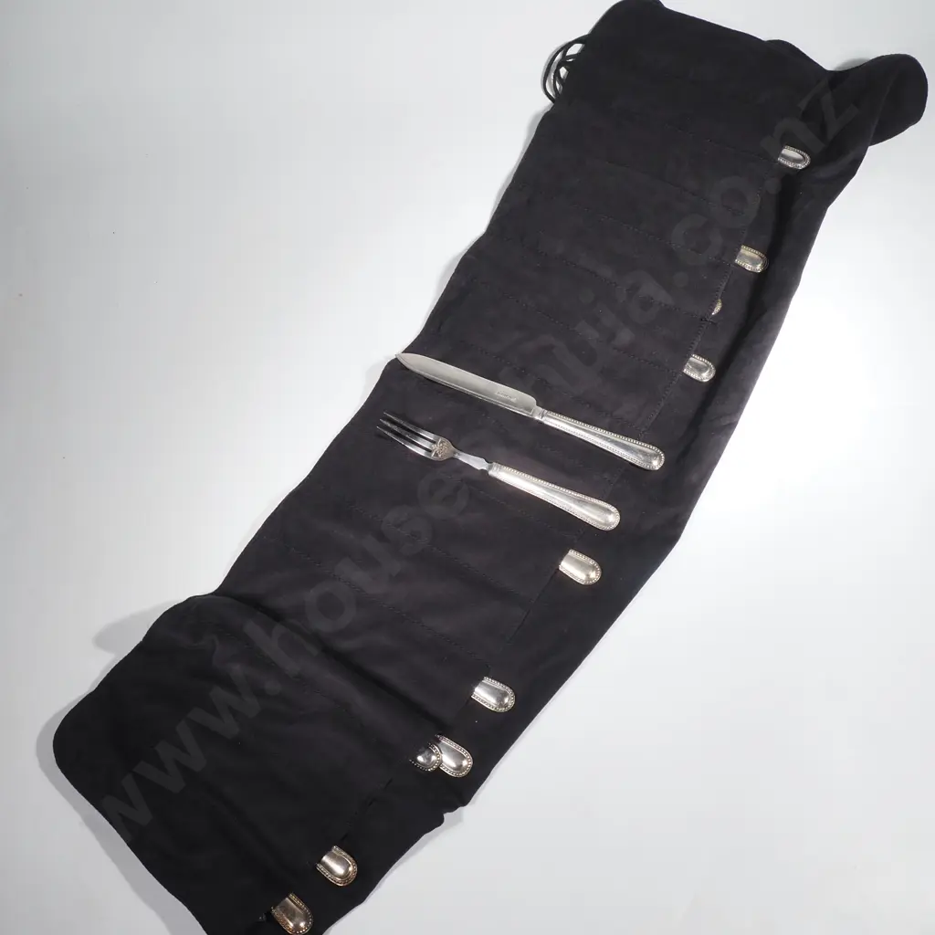 Set of Nine High Quality S/P Cutlery in Quality Carry Bag  Image 1++