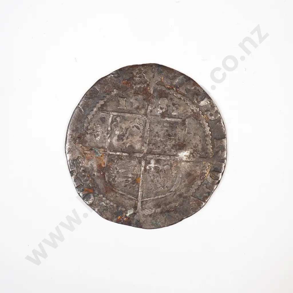 1589 United Kingdom Elizabeth I Sixpence  Image 1++