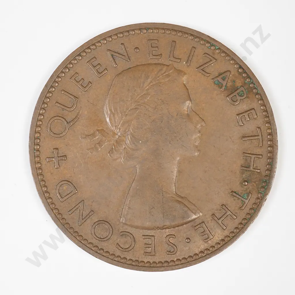 1956 New Zealand Strapless Penny Image 1++