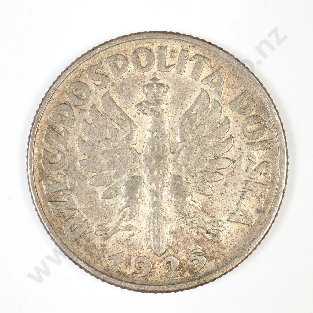 1925 Polish Two Zlote Silver Coin  Image 1++