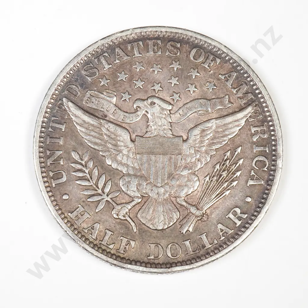 US 1892 Barber Half Dollar Image 1++